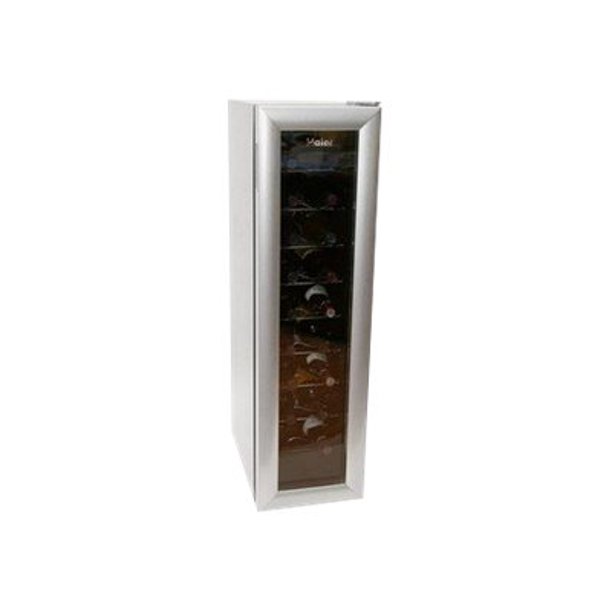 Restored Haier HVW18BSS Wine cooler width 11 in depth 22.3 in height 40.9 in 2.4 cu