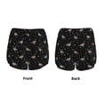 thumbnail image 5 of Lsque Mallards And Snowflakes Printed Women's Running Shorts with Liner Pockets,Elastic Quick Dry Workout Athletic Gym Yoga Shorts,Womens High Waist Shorts-Large, 5 of 9