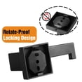 thumbnail image 4 of Hitslam Portarrollos De Papel Higiénico Negro Mate Montaje En Pared Premium Acero Inoxidable 304 Portarrollos De Papel Higiénico Cuadrado Para Baño Inoxidable, 4 of 6