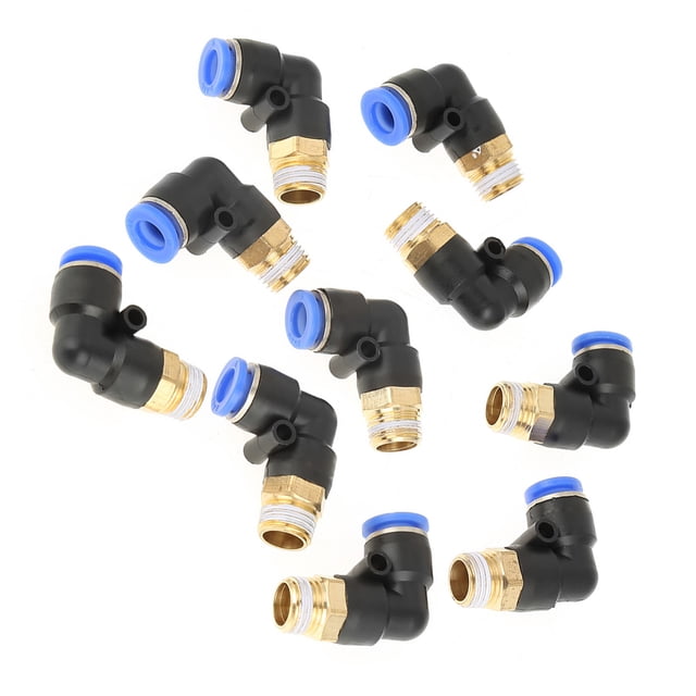 Conector rápido de aire 10 piezas codo neumático Jadeshay