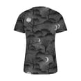 thumbnail image 5 of Women Short Sleeve Christmas gift Leisure Fashion Drawstring Printed Loose Durable Loose Fitting Thin section Fashion Sexy Lining Coffee Trendy Short Sleeve Size M, 5 of 5
