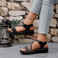 thumbnail image 7 of HTHLVMD Lightweight Outdoor Beach Sandals, 2026 Summer Orthopedic Sandal Diabetic Walking, Women's Summer Fisherman Sandals, Adjustable Ankle Strap Open-Toe, Black 7, 7 of 7