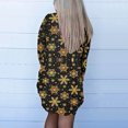 thumbnail image 4 of Puntoco Moda para mujer Abrigo con estampado navideño Cárdigan de manga larga con bolsillo Blusa informal suelta tops Liquidación Puntoco Puntoco-2234, 4 of 7