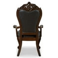 thumbnail image 6 of Furniture of America Alernit Traditional Nailhead Trim Dining Arm Chairs, Dark Cherry (Set of 2), 6 of 13