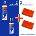 thumbnail image 4 of Screen Cleaner Spray - TV Screen Cleaner | (1) 8oz & (1) 2oz Gel Cleaner Bottles + (2) Microfiber Cleaning Cloths for Computer Screen Monitor, TV, Phone Screen Kit Cleaner Spray for Electronic Devices, 4 of 4
