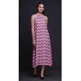 thumbnail image 3 of Bimba Robe de Soirée Dos Nu Géométrique pour Femmes Tenue de Plage Été-TP, 3 of 6