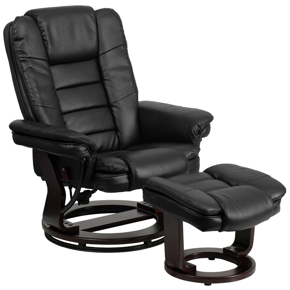 Flash Furniture Standard Leather Swivel Recliner With Ottoman Black flash-furniture-standard-leather-swivel-recliner-with-ottoman-black