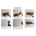 thumbnail image 5 of Juego de 2 repisas flotantes de madera 60x13 cm estantes modernos para habitación cocina baño sala comedor nogal oscuro, 5 of 5