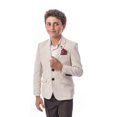 thumbnail image 1 of Elie Balleh Brown Pinstripe Boys Blazers Sports Coat Jacket, 1 of 1