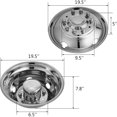 thumbnail image 2 of VEVOR Simulateurs de Roue avant et Arrière en Acier Inoxydable Simulateur de Roue à 10 Pattes de 19,5 Pouces 4PCS de Kit d'Enjoliveur de Trou de Main Compatible avec les Camions Super-Duty 2005-2020 Ford F450 - F550 10 Pattes Uniquement, 2 of 9