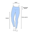 thumbnail image 4 of Washoge Accrah Women's High Waist Yoga Tights / Pants Workout Leggings with Kente African Print Strip (XS-2X), 4 of 5