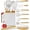 8PC White & Gold, variant on Styled Settings White Silicone and Gold Cooking Utensils Set