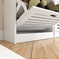 thumbnail image 6 of Spaco 3-Flip Drawers Freestanding Shoe Storage Cabinet Wood Slim Shoe Cupboard Organizer Unit for Entryway, White, 6 of 11