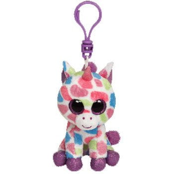 unicorn beanie boo keychain