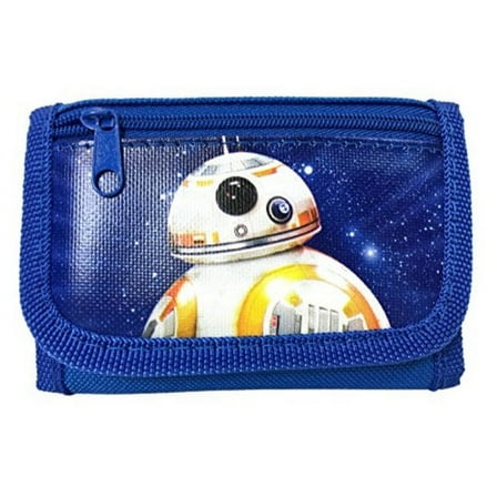 Wallet - Star Wars - The Force Awaken Robot BB8 Trifold Blue New 803639