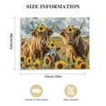 thumbnail image 3 of JEUXUS  Funny Highland Cow Wall Art, Rustic Farmhouse Sunflower Daisy Flowers Canvas Prints Country Floral Animals Poster for Bathroom Kitchen Bedroom, No Frame, 3 of 6