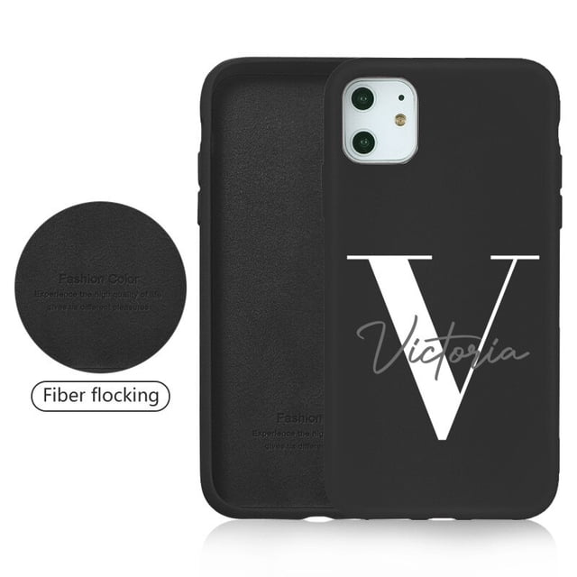 Funda de teléfono de silicona con nombre personalizado para iPhone 14 13 Pro Max Funda 12 11 SE 2020 8 Plus Coque 7 X XS XR Carcasa protectora personalizada Tan Jianjun unisex