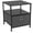Black, variant on Sorbus Classic End Table: Rustic Grey with Wood Top and 1 Bin Drawer