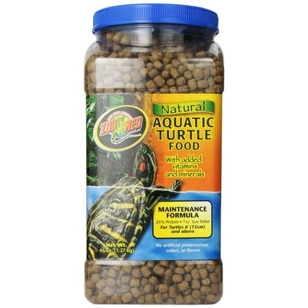 Zoo Med Natural Aquatic Turtle Food - Maintenance Formula (Pellets) 45 oz