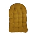thumbnail image 2 of Sorra Home Indoor Mustard Egg Chair Cushion 44 in x 27 in x 4 in, 2 of 4