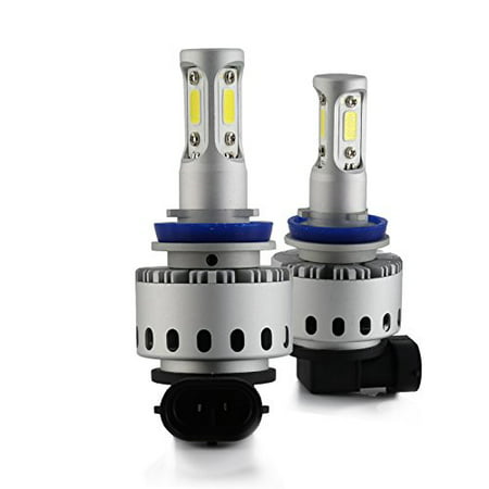 2017 All in One H11 100W 10000LM CREE LED Headlight Low Beam Fog DRL Conversion Kit Light Bulbs 6000K White (Best Low Beam Headlights)