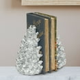 thumbnail image 2 of Creative Co-Op Resin Pinecone Bookends, Silver Finish, 2 of 5