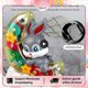 thumbnail image 2 of Electronic Pet Rabbit Transparent Gear Moon Rabbit Toy Car Children's Interactive Playmate Educational Crawling Toys For Baby, 2 of 5