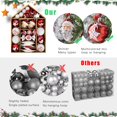 thumbnail image 5 of LINLIN Christmas Ornament Set, 70PCS Christmas Baubles Shatterproof Christmas Tree Balls Ornaments Hanging Decoration Assorted Ornament for Christmas Tree Decorations, Holidays, Party, 5 of 8