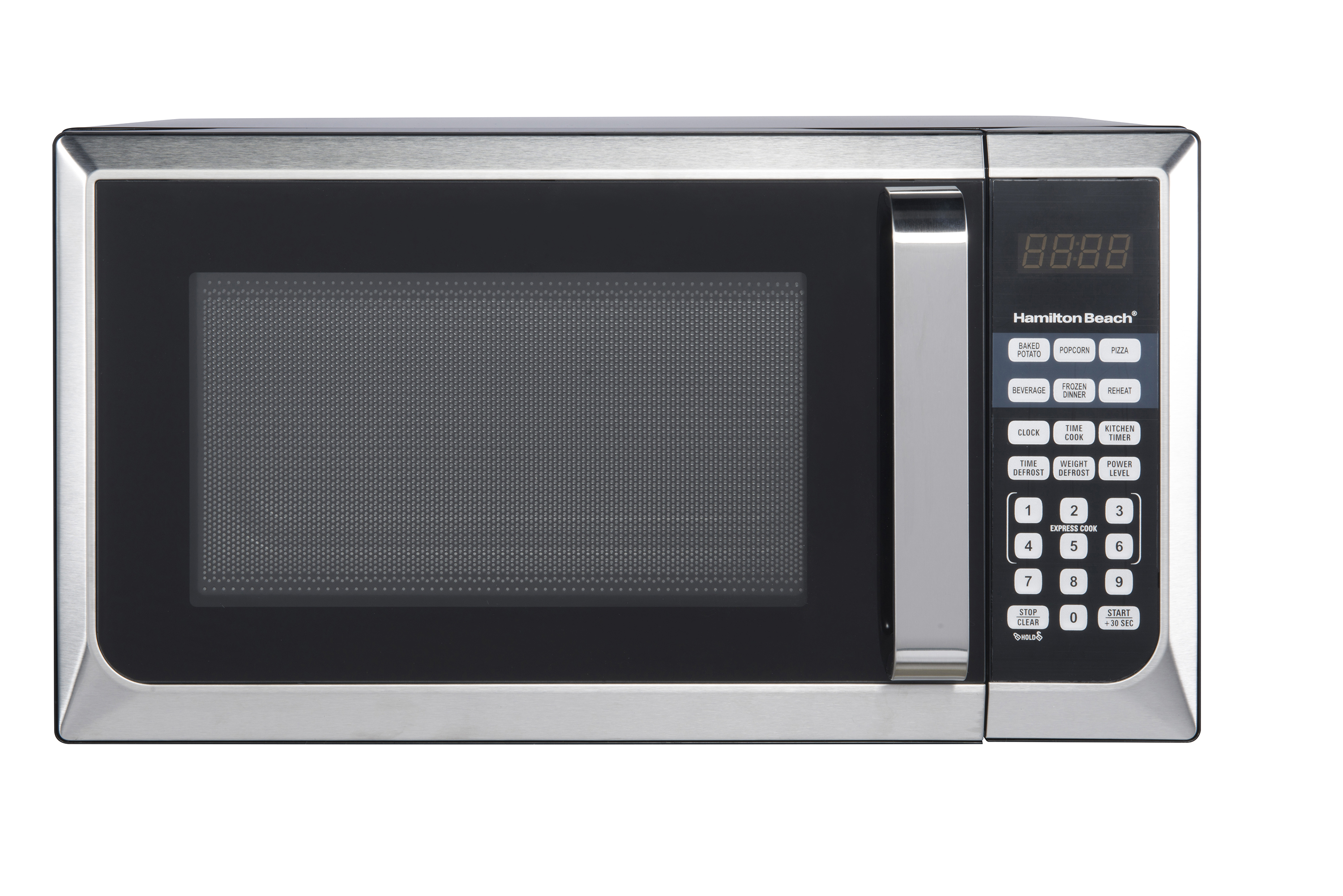 Hamilton Beach 0.9 Cu ft Countertop Microwave Oven in Stainless Steel, New - image 2 of 7