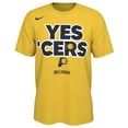 thumbnail image 2 of Unisex Nike Gold Indiana Pacers 2025 NBA Playoffs On-Court Mantra T-Shirt, 2 of 3