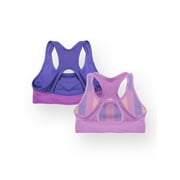 Athletic Works Girls Sports Bra, 2 Pack, Sizes XS-XXL