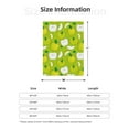 thumbnail image 5 of Sikiie Green Apple Cozy Flannel Fleece Throw Blanket: Lightweight & Thick for All Seasons - Perfect for Women, Men, & Kids"60"x50", 5 of 6