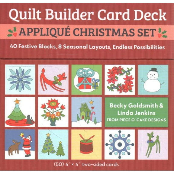 Quilt Builder Card Deck Appliqu Christmas Set