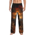 thumbnail image 1 of Balery Western Rainy Desert Cowboy Pantalones de pijama para hombre, pijama ultraligero, pantalón de descanso-XX-Large, 1 of 6