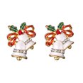 thumbnail image 1 of Pendientes de Navidad de dibujos animados de moda para mujer Pendientes de campana de Santa Wmkox8yi sjalhkljlk4516, 1 of 4
