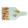 thumbnail image 2 of Fall Cutting Board, Autumn Themed Pattern Chestnut Oak Maple Leaves and Berries Corner Design Elements, Tempered Glass Cutting and Serving Board, Wine Bottle Shape, Multicolor, by Ambesonne, 2 of 5