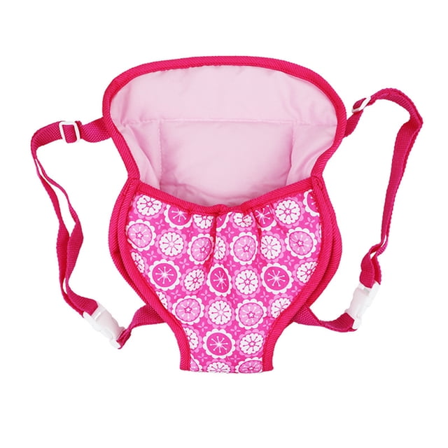 Las correas delanteras y traseras de las correas de accesorios para muñecas de mochilas de peluche para bebés son adecuadas para muñecas de 15 a 18 pulgadas.