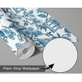 thumbnail image 6 of S4Sassy Temple Garden Wallpaper - Asian Style Wall Covering, 25" x 360" Self-Adhesive Wallpaper, Decorative Wall Wrap, Easy DIY Decor For Bedroom, Living Room, Living Spaces - Blue, 6 of 8