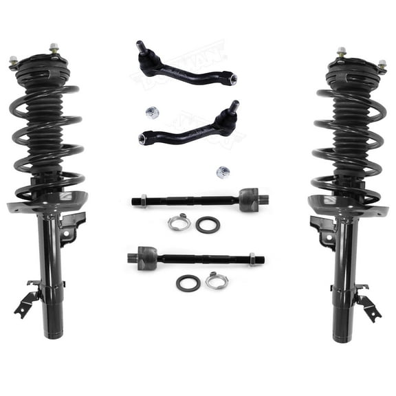 Front Complete Struts Assembly Inner & Outer Tie Rods Fits 2016-2020 Honda Pilot