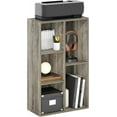 thumbnail image 4 of 5-Cube Reversible Open Shelf, French Oak Grey, Multifunctional Shelf Storage Organizer for Home Decor, 4 of 5