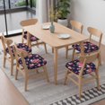 thumbnail image 6 of Pioneer Flower Seat Covers for Dining Room Chairs Set Of 6,Stretch Printed Washable Chair Seat Cover with Elastic Ties and Button,Removable Waterproof Couch Cushion Covers, 6 of 6