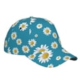 thumbnail image 3 of Daiia Daisies Flowers print Baseball Cap Men Women Golf Dad Hat Adjustable Original Classic Low Profile Hat Unconstructed Plain Cap, 3 of 9
