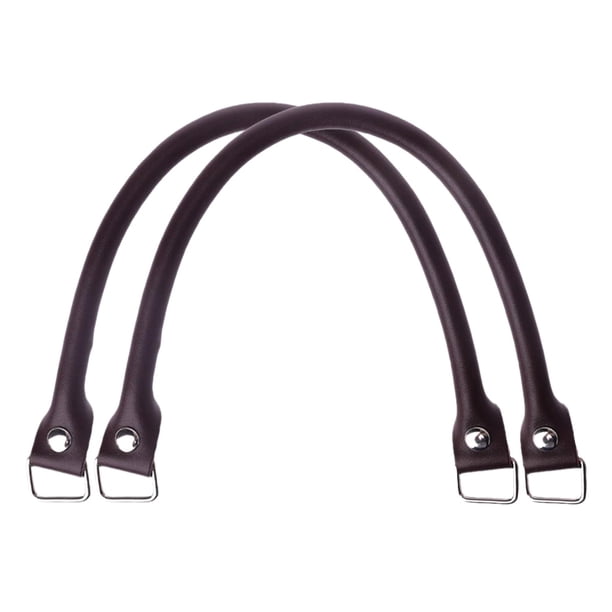 Bolso de repuesto de cuero con correas, bolso largo, ancho, suave, manijas, bolsos, cinturón, accesorios para manualidades, marrón, 2 piezas sidaley AP004435-02