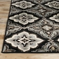 thumbnail image 3 of Superior Crawford Modern Medallion Indoor Runner Rug, 2' 7" x 10', Black, 3 of 8