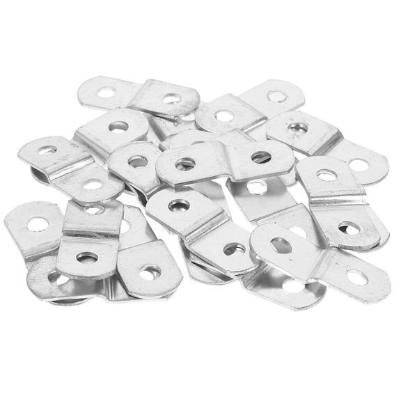 MLINS  20 Pcs Headboard Attachment Brackets Wall Hangers for Pictures Silver