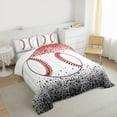 thumbnail image 3 of Castle Fairy Female Men Baseball Full Size Comforter Sets,Sport Gamer Bedding Sets, 3 of 8