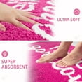 thumbnail image 6 of Pink Bathroom Rugs Hello Gorgeous Bath Mat for Bathroom Non Slip Soft Microfiber Cute Bath Rug Preppy Bathroom Decor, 20x32 Inch, Hot Pink, 6 of 6