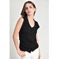 thumbnail image 1 of Blusa tejida sin mangas Roman Fashion /Juvenil, 03253 (Negro) negro M, 1 of 4