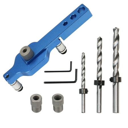 

3 in 1 Drilling Locator Puncher Tool Self-Centering Doweling Jig Drill Kit 6810mm Hole Punching Tool for DIY Woodworking