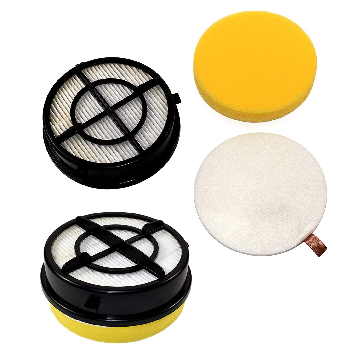 1608860 Replace 1608861 LTWHOME Replacement 16871 Filter Kit for Bissell Pet Hair Eraser Febreze Upright Vacuum Filter Model 1650 Series Pack of 2 Sets 160-8861 & 160-8860